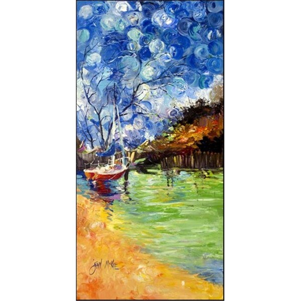 Carolines Treasures Boat Starlight Sailboats Indoor and Outdoor Runner Mat- 58 x 28 in. JMK1310VRM5828 - main